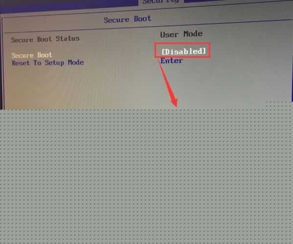 Secure Boot回车设置成Disabled