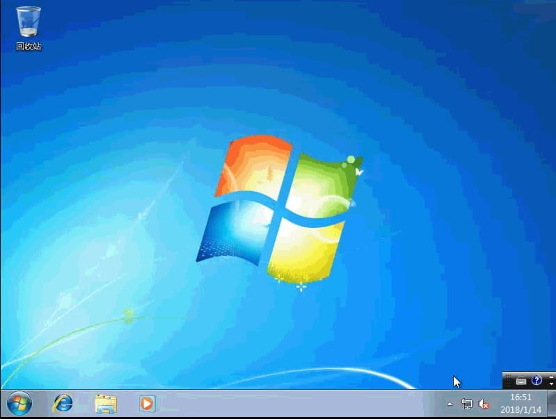 MSDN原版WIN7系统安装完成桌面