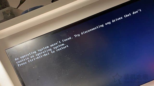 an operating system wasnt found