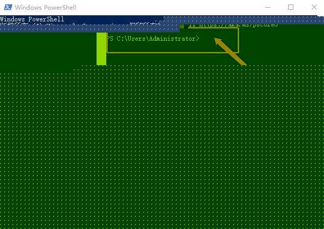 出现PowerShell 命令提示符