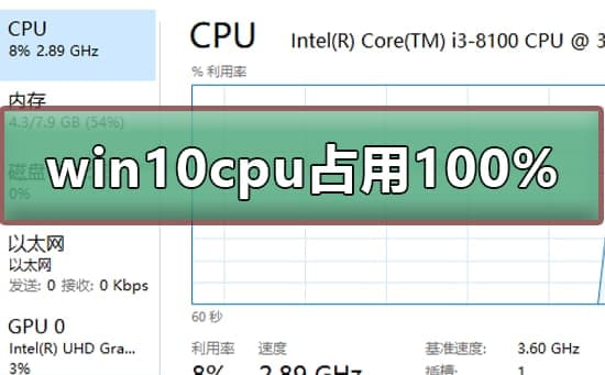 win10系统cpu占用100%