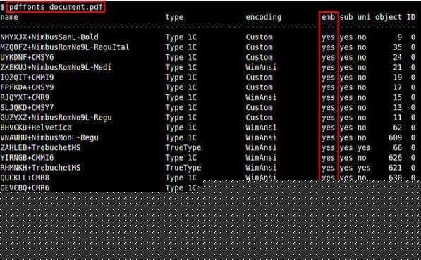 Linux下PDF文件嵌入LaTex所有字体的解决方法 Linux下PDF文件嵌入LaTex所有字体的解决方法