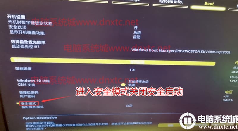 进入安全模式