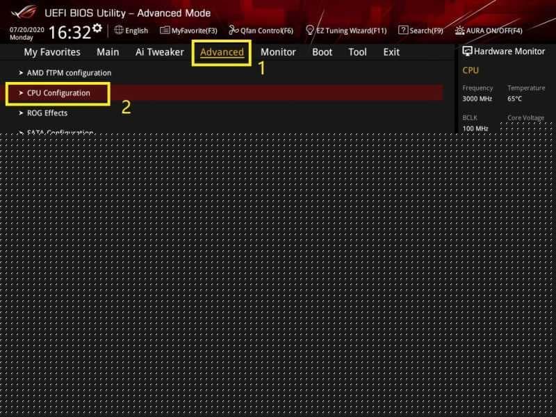 CPU Configuration