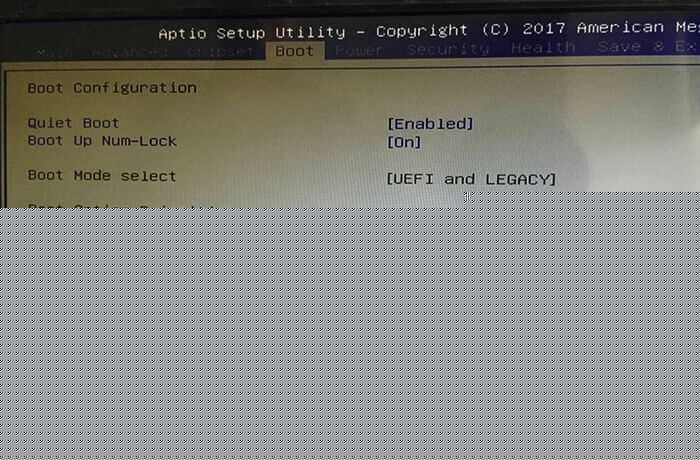 UEFI更改为传统模式
