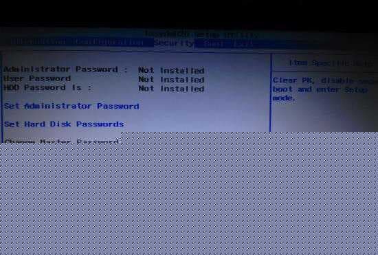 Secure Boot回车设置成Disabled关闭安全启动