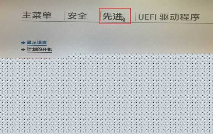 进入启动选项