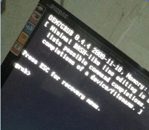 grub引导错误